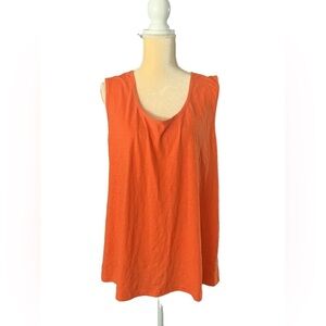 Orange Sleeveless Women's Top